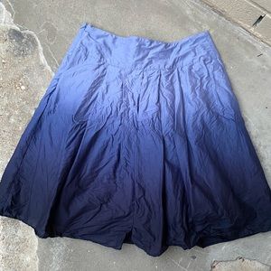 Ombré Purple Knee-Length Skirt
